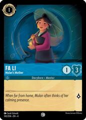 Fa Li - Mulan's Mother - 143/204 - Common - Cold Foil