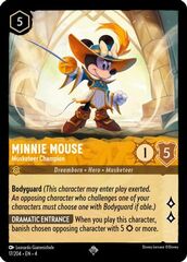 Minnie Mouse - Musketeer Champion - 17/204 - Super Rare - Cold Foil