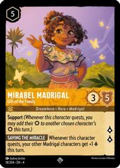 Mirabel Madrigal - Gift of the Family - 18/204 - Super Rare - Cold Foil