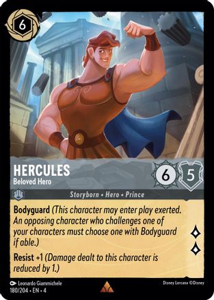 Hercules - Beloved Hero - 180/204 - Rare - Cold Foil