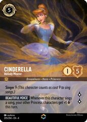 Cinderella - Melody Weaver - 205/204 - Enchanted - Holo Foil