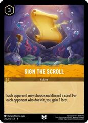 Sign the Scroll (0030) - Cold Foil