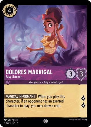 Dolores Madrigal - Easy Listener - 41/204 - Common - Cold Foil