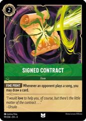 Signed Contract - 99/204 - Uncommon - Cold Foil