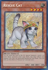 Rescue Cat (Alternate Art) - RA02-EN001 - Secret Rare - 1st Edition