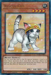 Rescue Cat (Alternate Art) - RA02-EN001 - Prismatic Ultimate Rare - 1st Edition