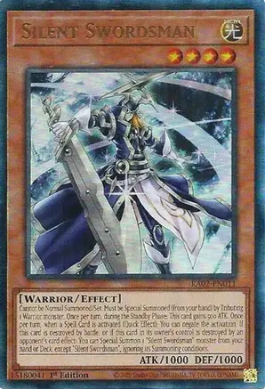 Silent Swordsman - RA02-EN011 - Prismatic Ultimate Rare - 1st Edition