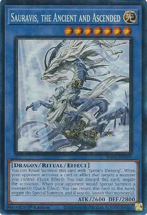 Sauravis, the Ancient and Ascended - RA02-EN019 - Prismatic Collectors Rare - 1st Edition