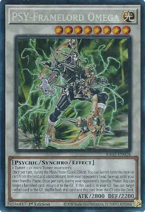 PSY-Framelord Omega - RA02-EN028 - Prismatic Collectors Rare - 1st Edition