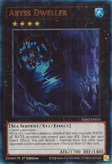 Abyss Dweller - RA02-EN033 - Prismatic Ultimate Rare - 1st Edition