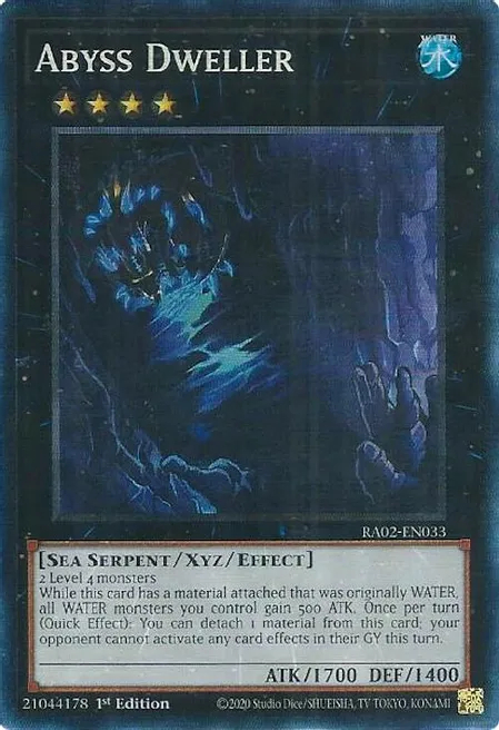 Abyss Dweller - RA02-EN033 - Prismatic Collectors Rare - 1st Edition