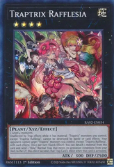 Traptrix Rafflesia - RA02-EN034 - Super Rare - 1st Edition