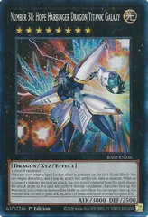 Number 38: Hope Harbinger Dragon Titanic Galaxy - RA02-EN036 - Prismatic Collector's Rare - 1st Edition