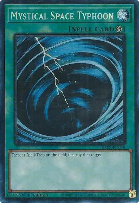 Mystical Space Typhoon - RA02-EN048 - Prismatic Collectors Rare - 1st Edition