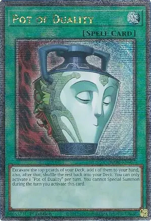 yugioh card pot of duality BP02-EN160 Rare 1st Edition Near Mint All cards will be carefully packed for safe transit Pot of Duality [AP05-EN003] Ultimate