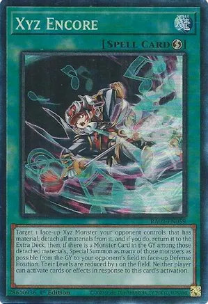 Xyz Encore - RA02-EN059 - Prismatic Collectors Rare - 1st Edition