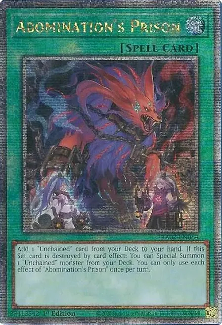 Abominations Prison - RA02-EN064 - Secret Rare - 1st Edition