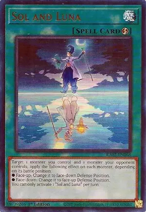 yugioh luna cards Sol and - RA02-EN068 - Ultra Rare - 1st Edition - Yu-Gi-Oh! Singles » SETS - R » Yugioh 25th Anniversary Rarity Collection II - RA02 otherwise return both this card and that monster to the hand. Yugioh Fairy Tail - Luna