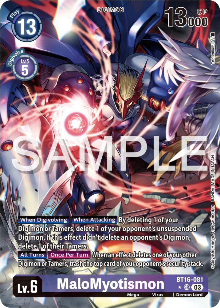 MaloMyotismon  - BT16-081 - SR - Alternate Art - Foil