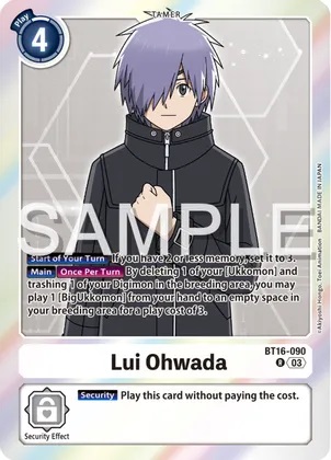 Lui Ohwada - BT16-090 - R - Foil