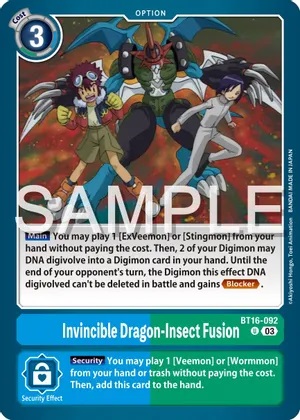 Invincible Dragon-Insect Fusion  - BT16-092 - U