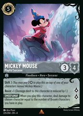 Mickey Mouse - Playful Sorcerer - 225/204 - Rare - Cold Foil