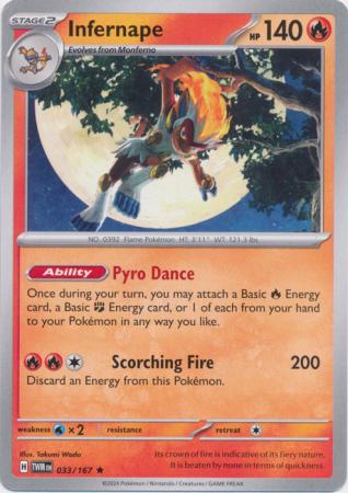 Infernape - 033/167 - Non-Holo Theme Deck Exclusive