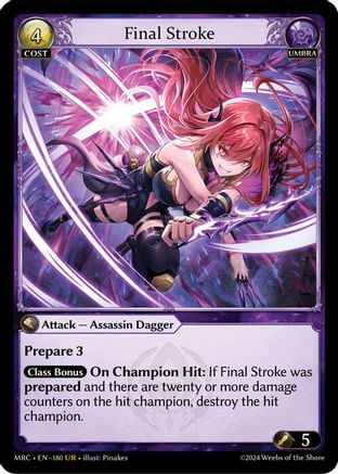 Final Stroke - MCR-EN-180 - U