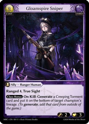 Gloamspire Sniper - MCR-EN-181 - U