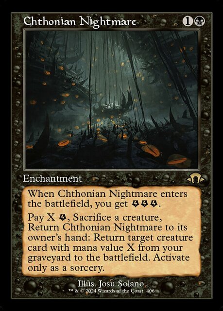 Chthonian Nightmare - Retro Frame