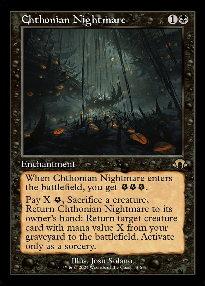 Chthonian Nightmare - Foil - Retro Frame