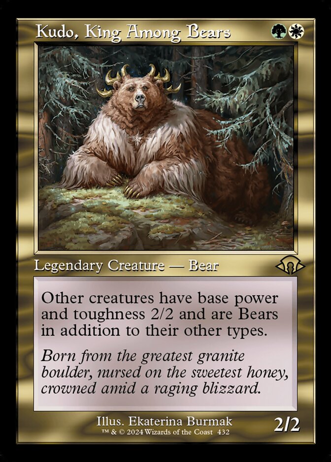 Kudo, King Among Bears - Retro Frame