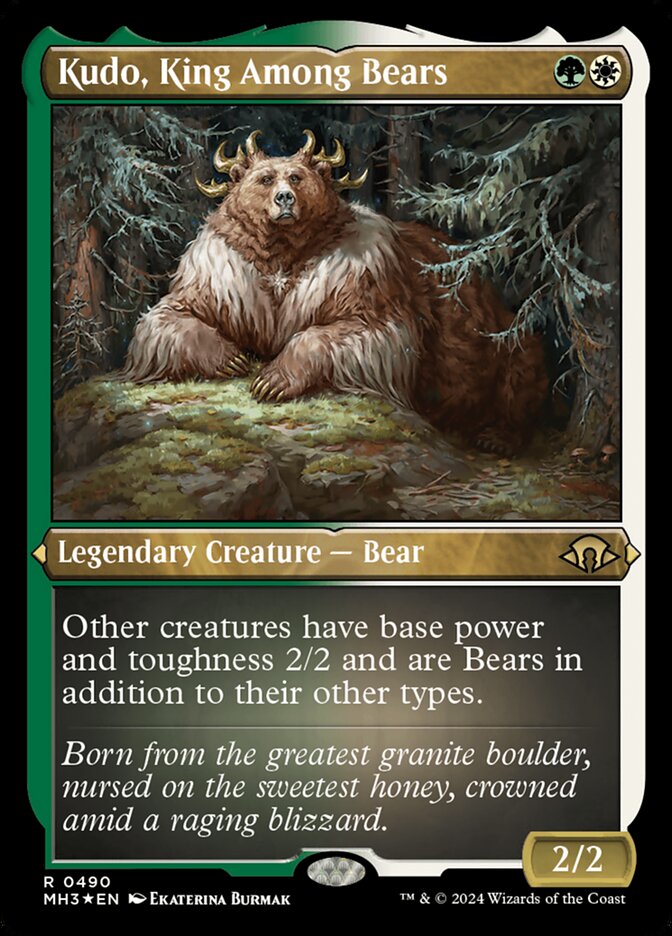 Kudo, King Among Bears - Foil Etched