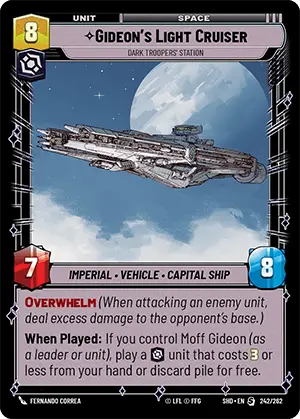 Gideons Light Cruiser - Dark Troopers Station