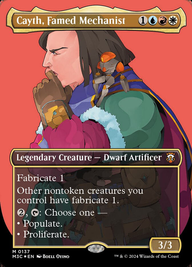 Cayth, Famed Mechanist - Ripple Foil - Borderless