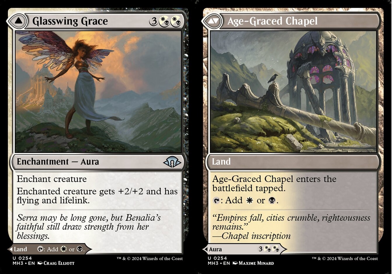 Glasswing Grace // Age-Graced Chapel - Foil - Magic Singles » Special ...