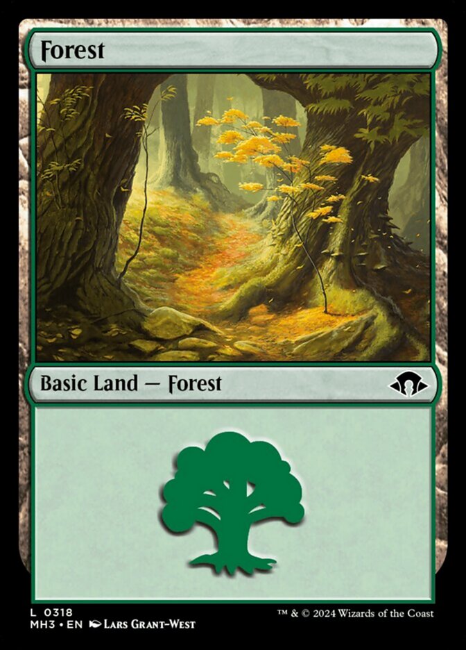 Forest (0318) - Foil - Magic Singles » Modern Horizons III -  OnlineMagicCards.com