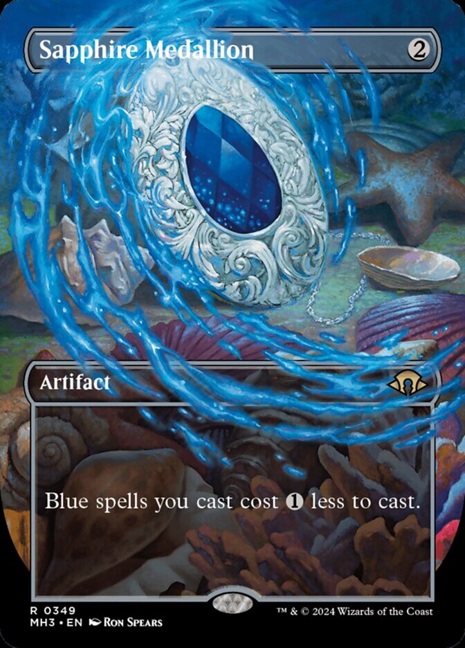 Sapphire Medallion - Foil - Borderless