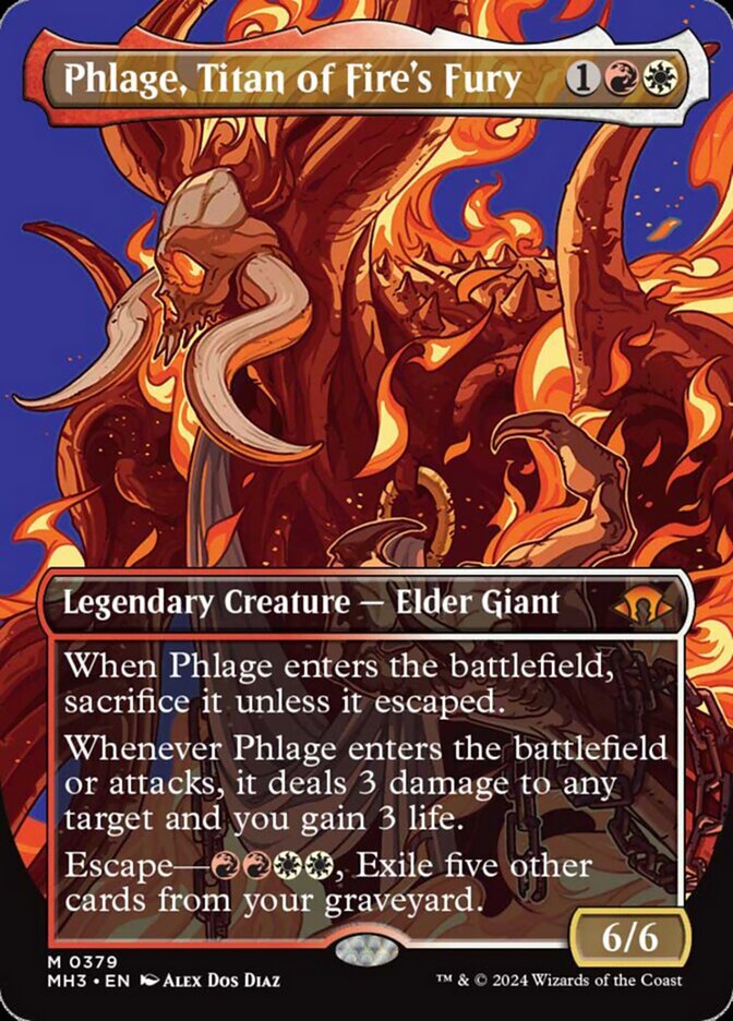 Phlage, Titan of Fires Fury - Foil - Borderless