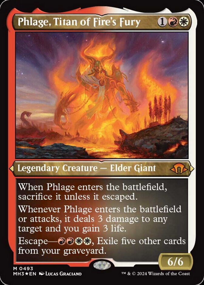 Phlage, Titan of Fires Fury - Foil Etched