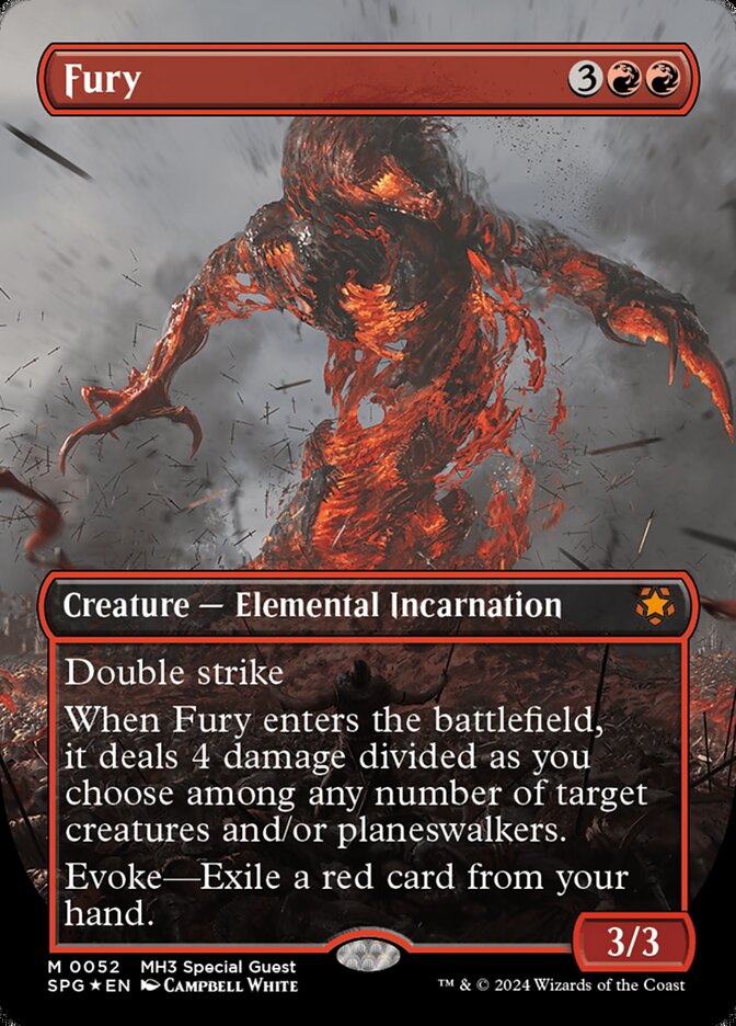 Fury ~~ Borderless - Textured Foil