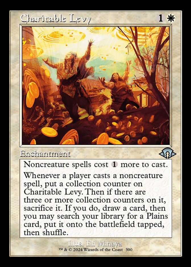 Charitable Levy - Foil - Retro Frame