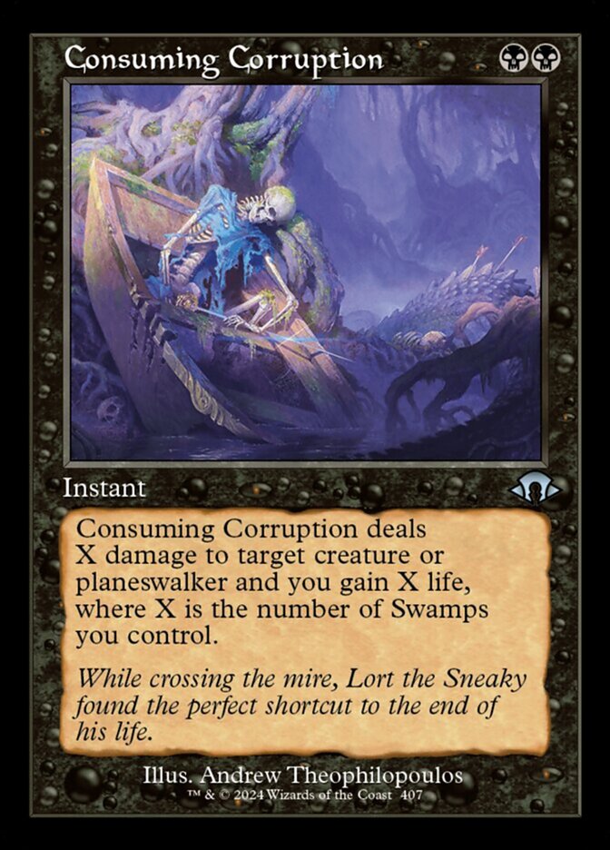 Consuming Corruption - Foil - Retro Frame
