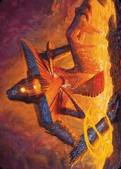 Molten Gatekeeper (05/54) Art Card - Gold-Stamped Signature