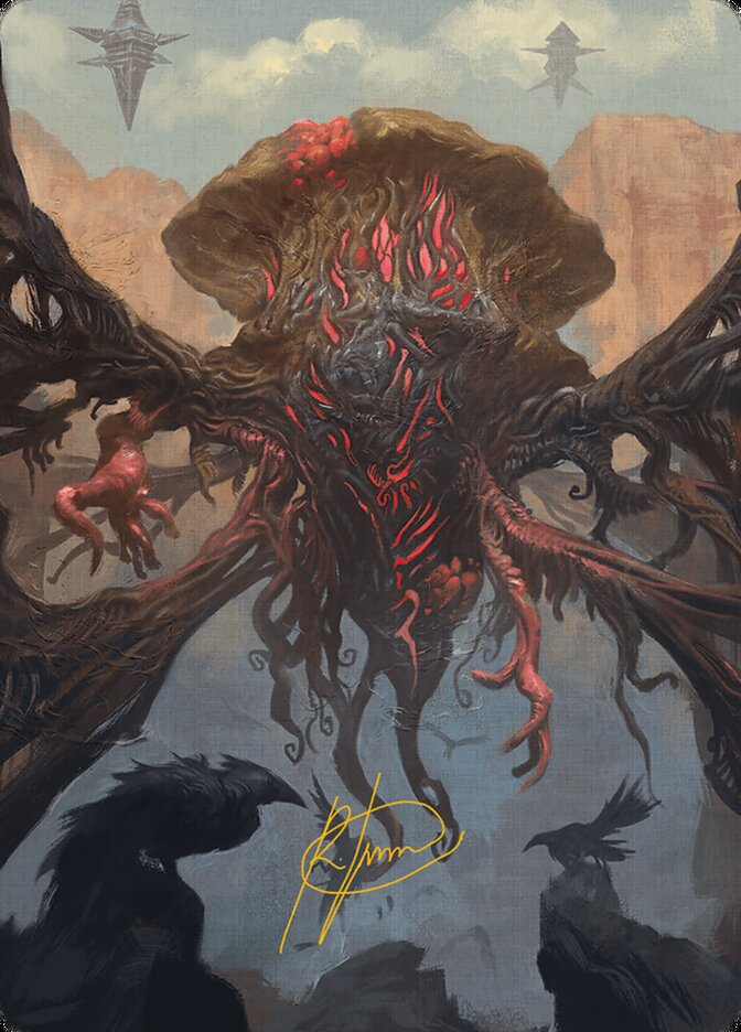 mtg gold stamped signature cards Ojer Axonil, Deepest Might Art Card (Gold-Stamped Signature) [The Lost Man Art Series Rarity The Eternal Wanderer Art Card