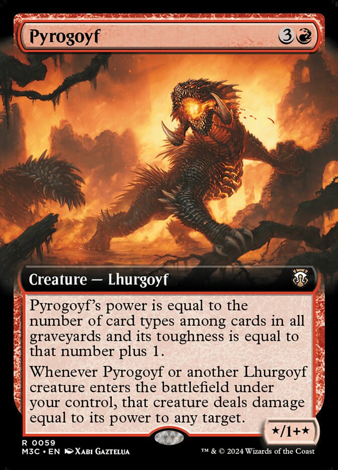 Pyrogoyf - Ripple Foil - Extended Art Pyrogoyf - Ripple Foil - Extended Art