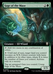 [DEPRECATED] (Do not exist) Sage of the Maze - Foil - Extended Art