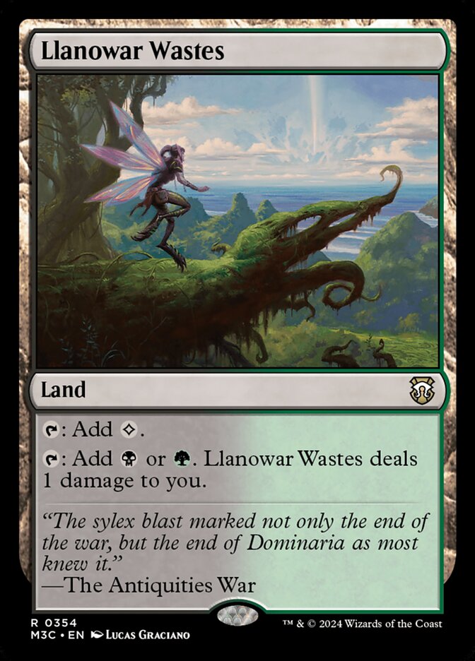 Llanowar Wastes - Ripple Foil