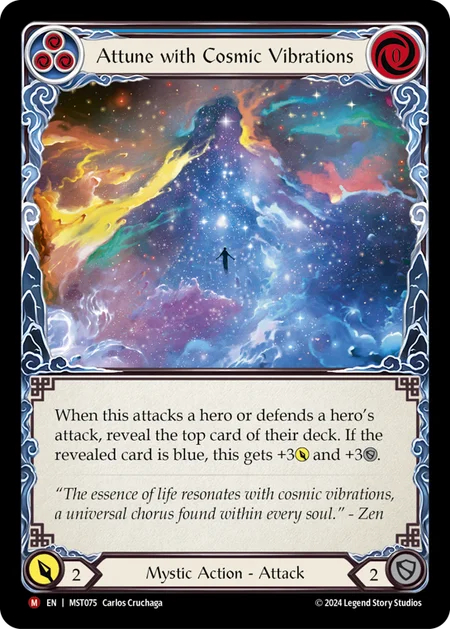 Attune with Cosmic Vibrations - Rainbow Foil