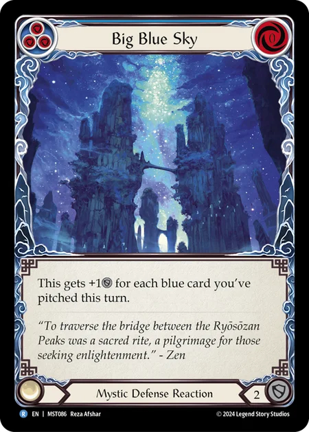Big Blue Sky - Rainbow Foil